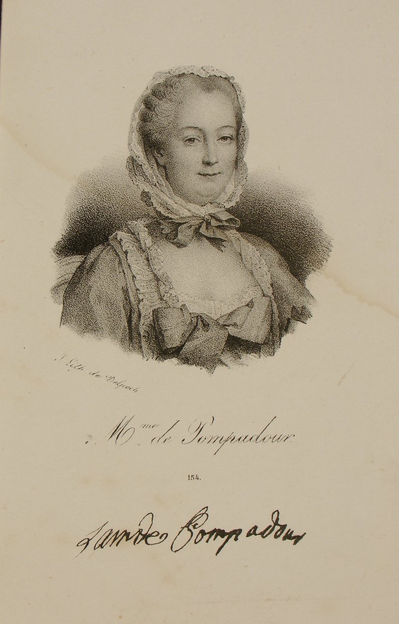 Pompadour márkiné portréja (1721-64) alkotó: Francois Seraphin Delpech