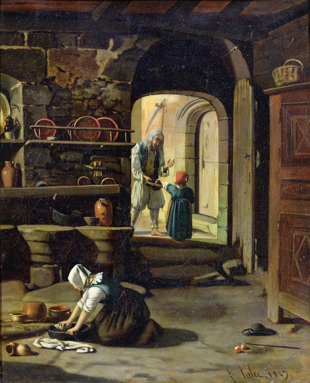 A koldus, 1847 alkotó: Francois Talec