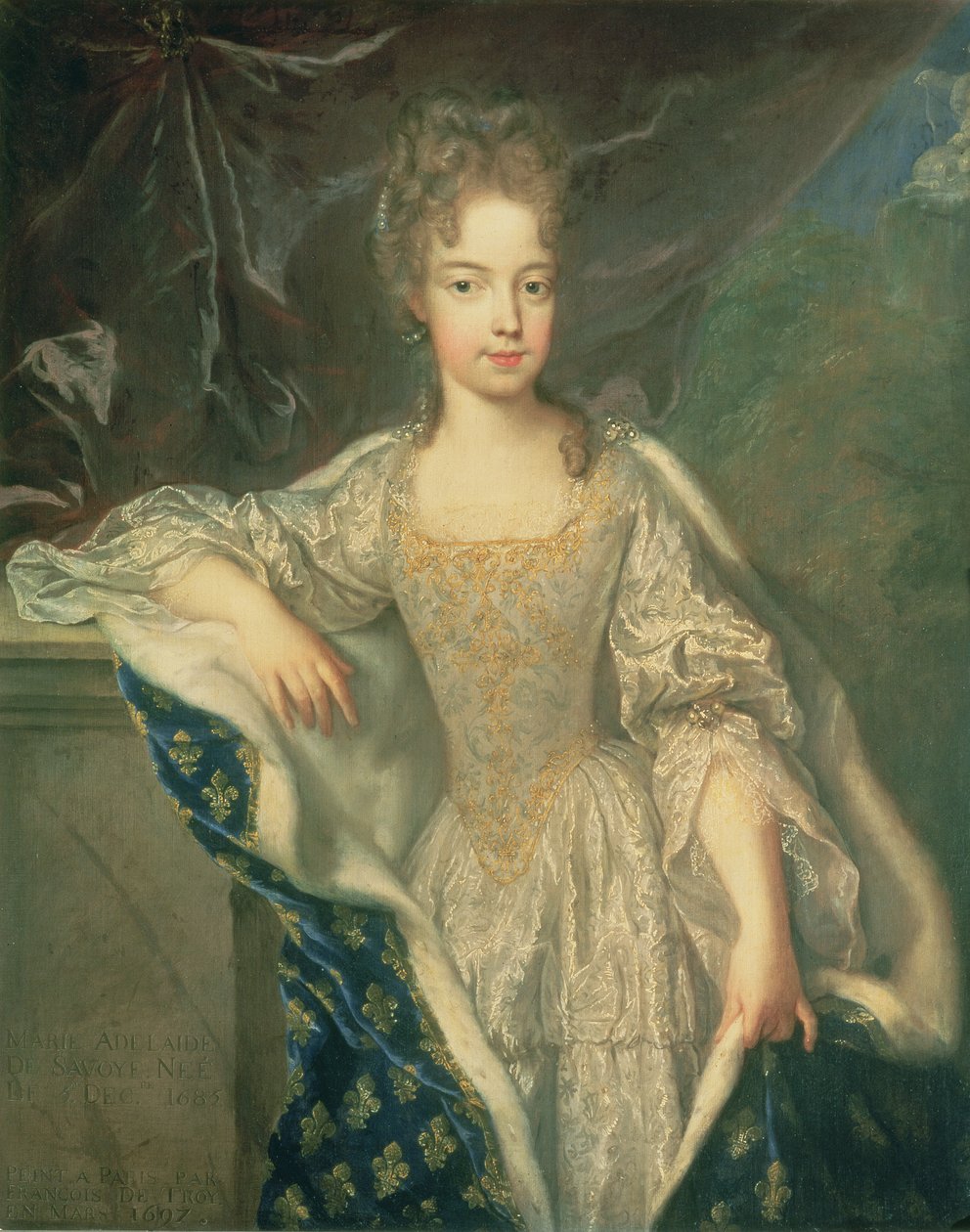 Savoyai Adelaide portréja (sz. 1685) 1697 alkotó: Jean François de Troy