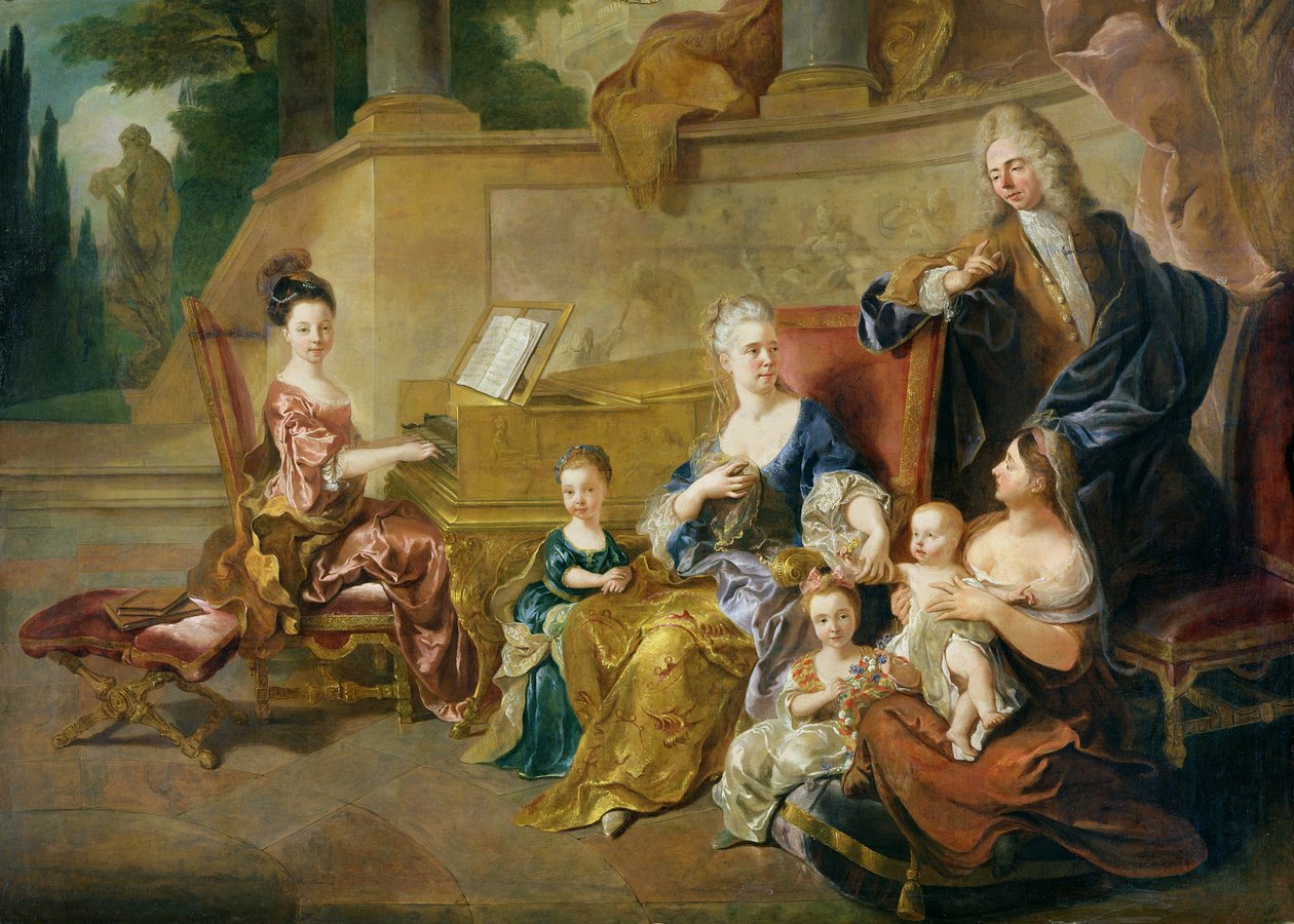 A Franqueville család, 1711 alkotó: Jean François de Troy