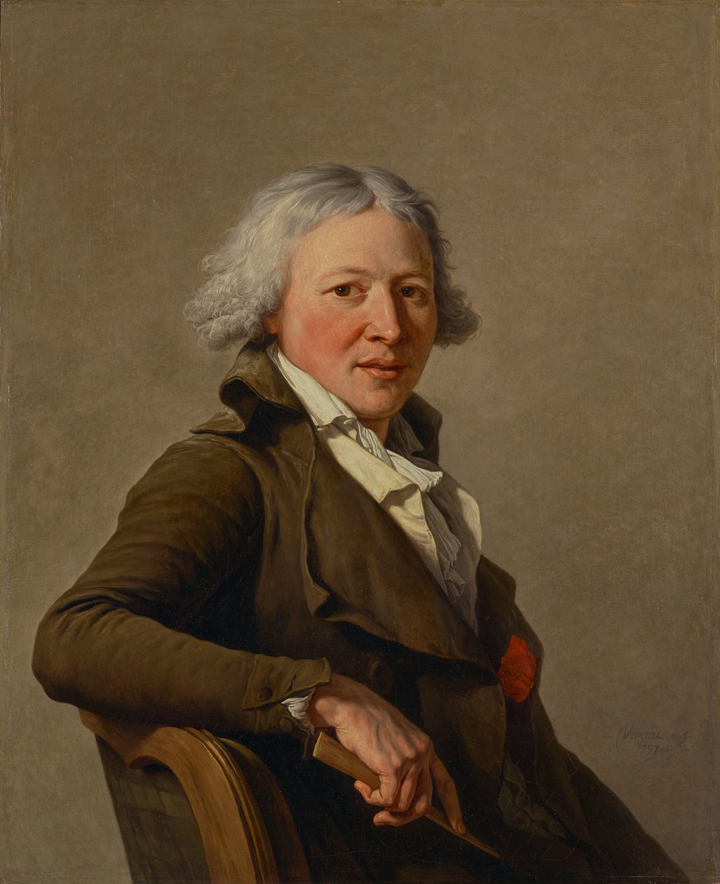 Roland szobrász portréja alkotó: François-André Vincent
