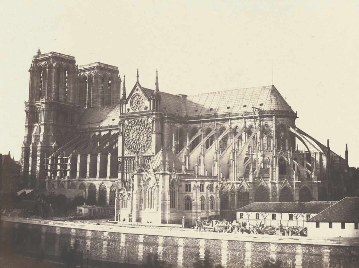 Notre Dame templom - déli oldal,1852 (fotó) alkotó: Francois Auguste Renard