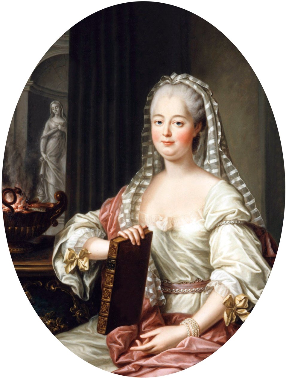 Jeanne Antoinette Poisson, Madame de Pompadour, 1763 körül alkotó: Francois Hubert Drouais