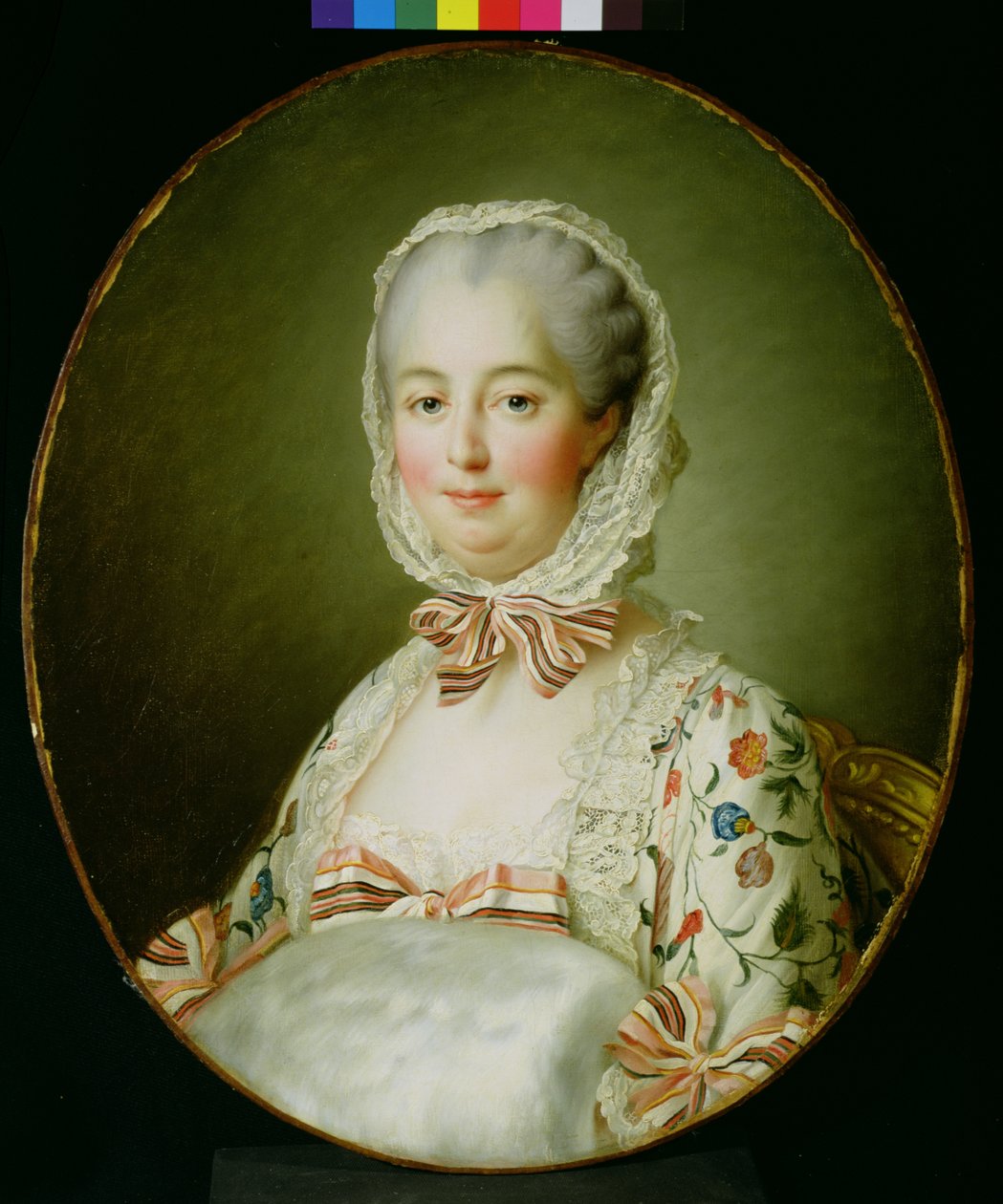 Madame de Pompadour portréja szőrmebundával (1721-64) 1763-64 alkotó: Francois Hubert Drouais