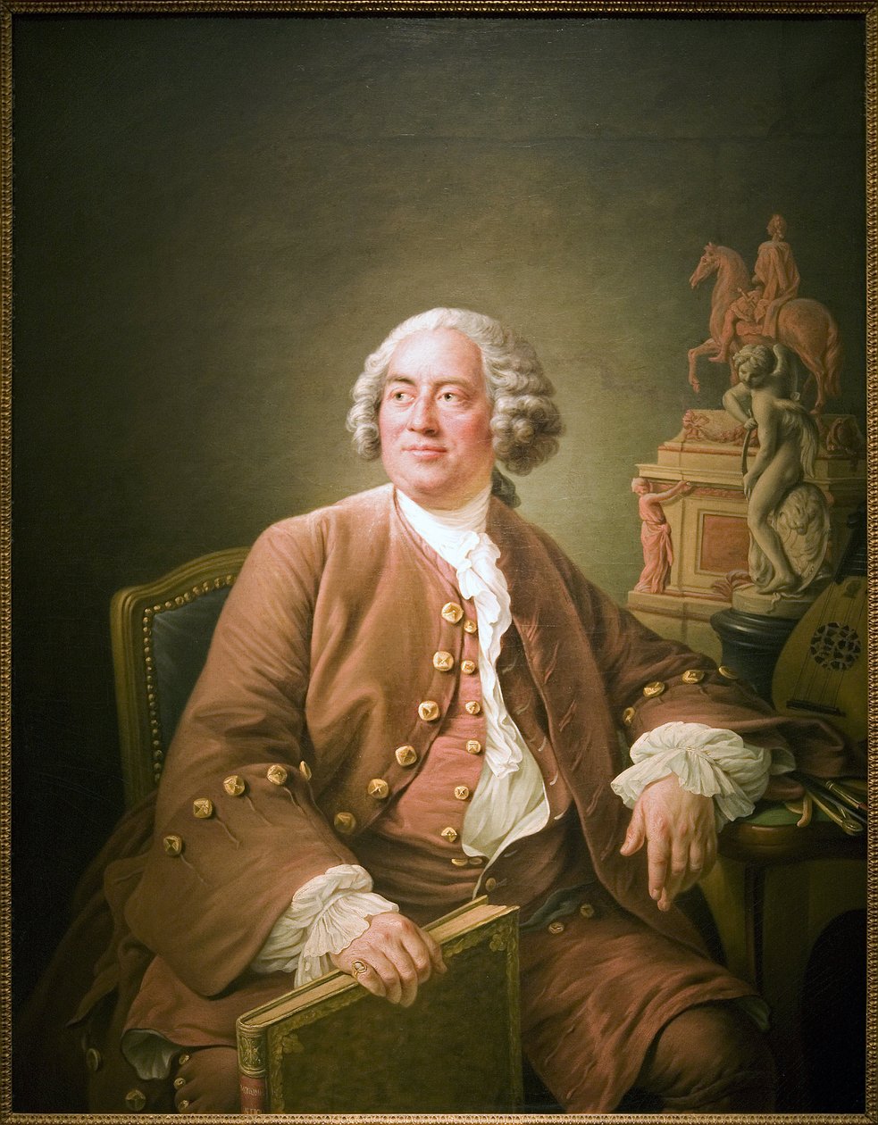 Edme Bouchardon (1698-1762) francia szobrász portréja, Francois Hubert Drouais (1727-1775) olajfestménye vászonra. Fényképészet, KIM Youngtae, Párizs, Musee Carnavalet. alkotó: Francois Hubert Drouais