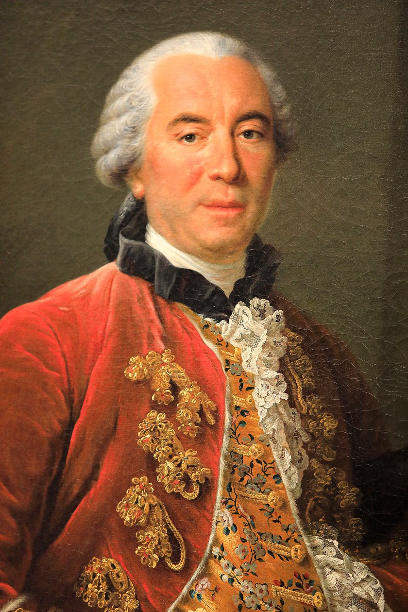 Buffon gróf portréja, olaj, vászon alkotó: Francois Hubert Drouais