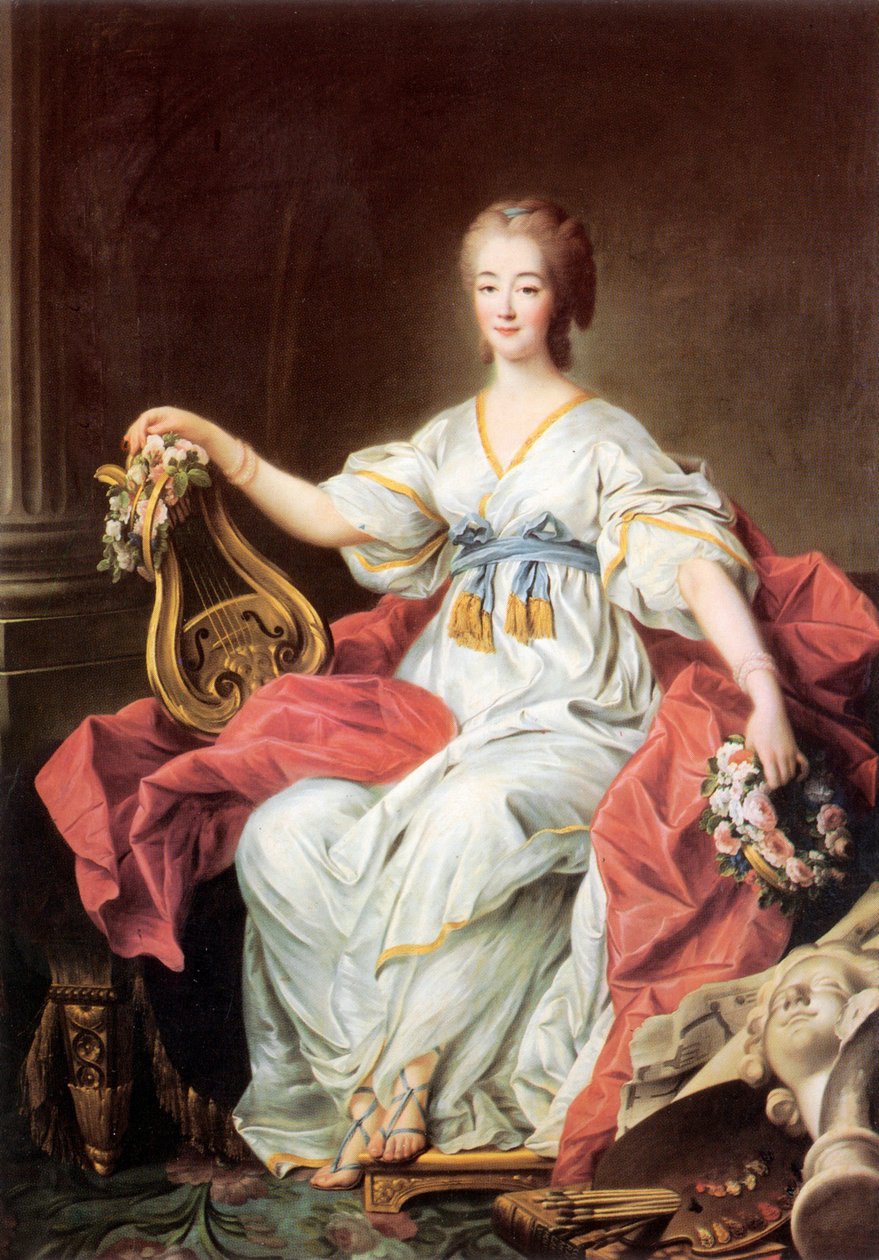 Jeanne (Becu) du Barry grófnő portréja alkotó: Francois Hubert Drouais
