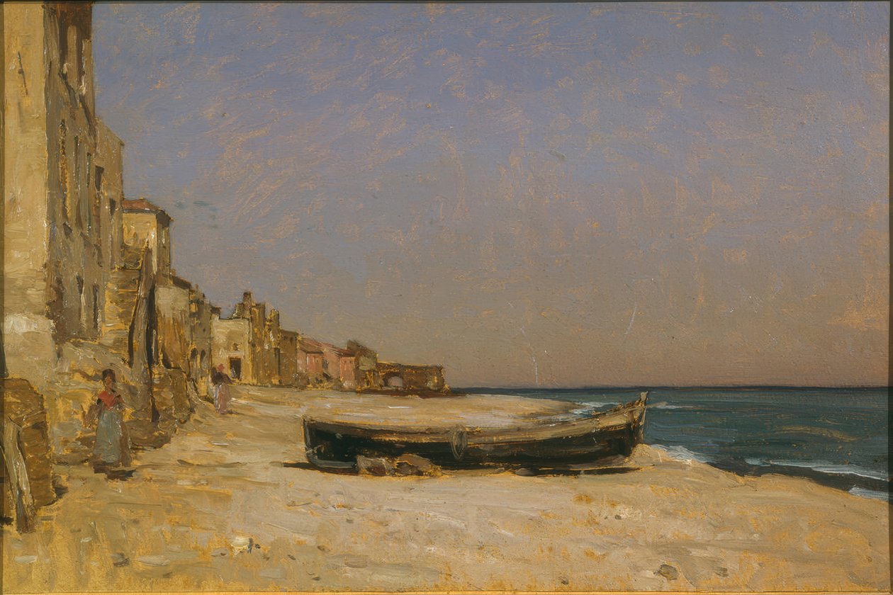 Falu a Földközi-tenger partján alkotó: Francois-Louis-David Bocion