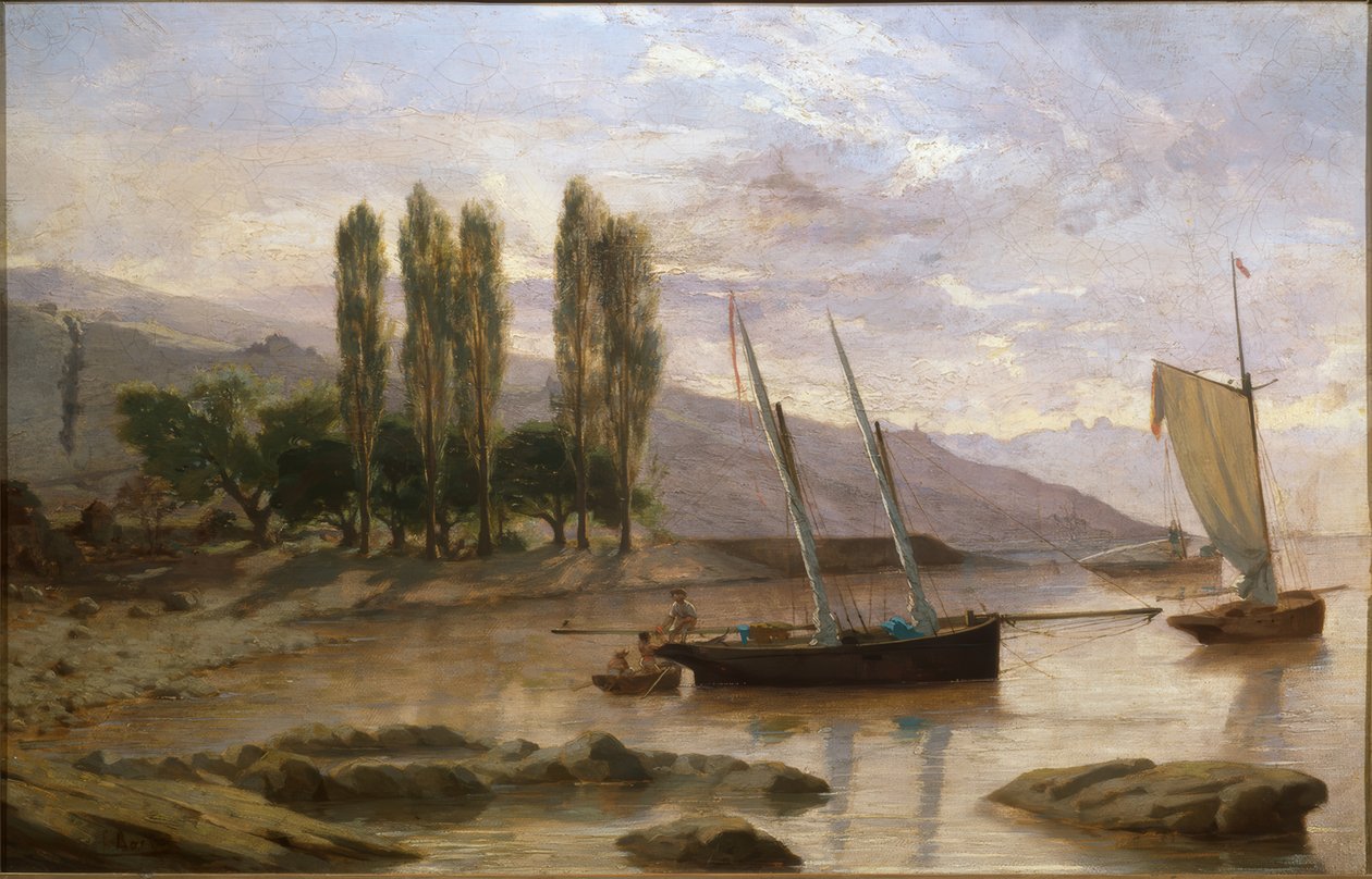 Courtinozban, Lutry közelében, a Montagny-kastély mellett alkotó: Francois-Louis-David Bocion