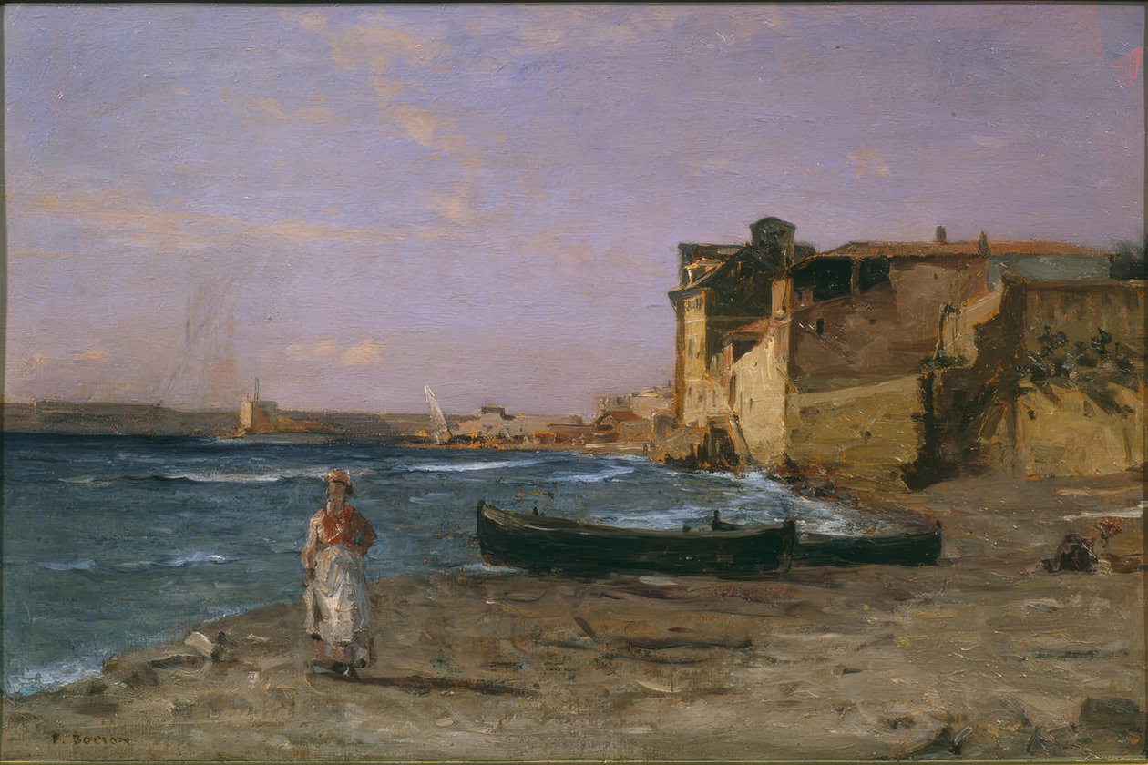 Olasz partvidék alkotó: Francois-Louis-David Bocion