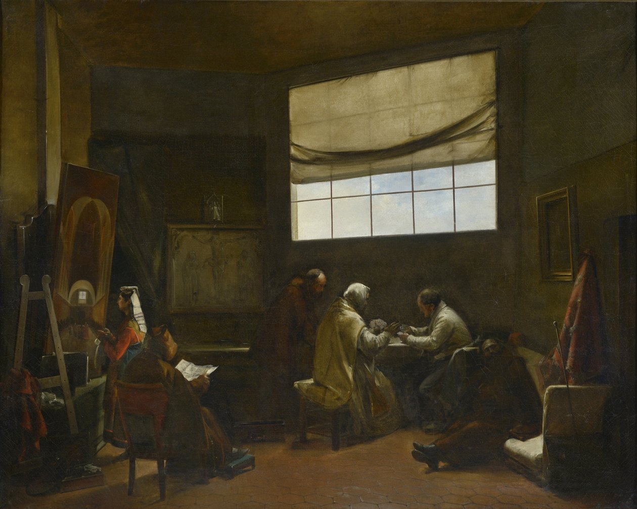 Művészműhely Francois Marius Granet (1775-1849) festménye, mérete 80x100 cm Musee des Beaux Arts Palais Longchamp alkotó: Francois Marius Granet