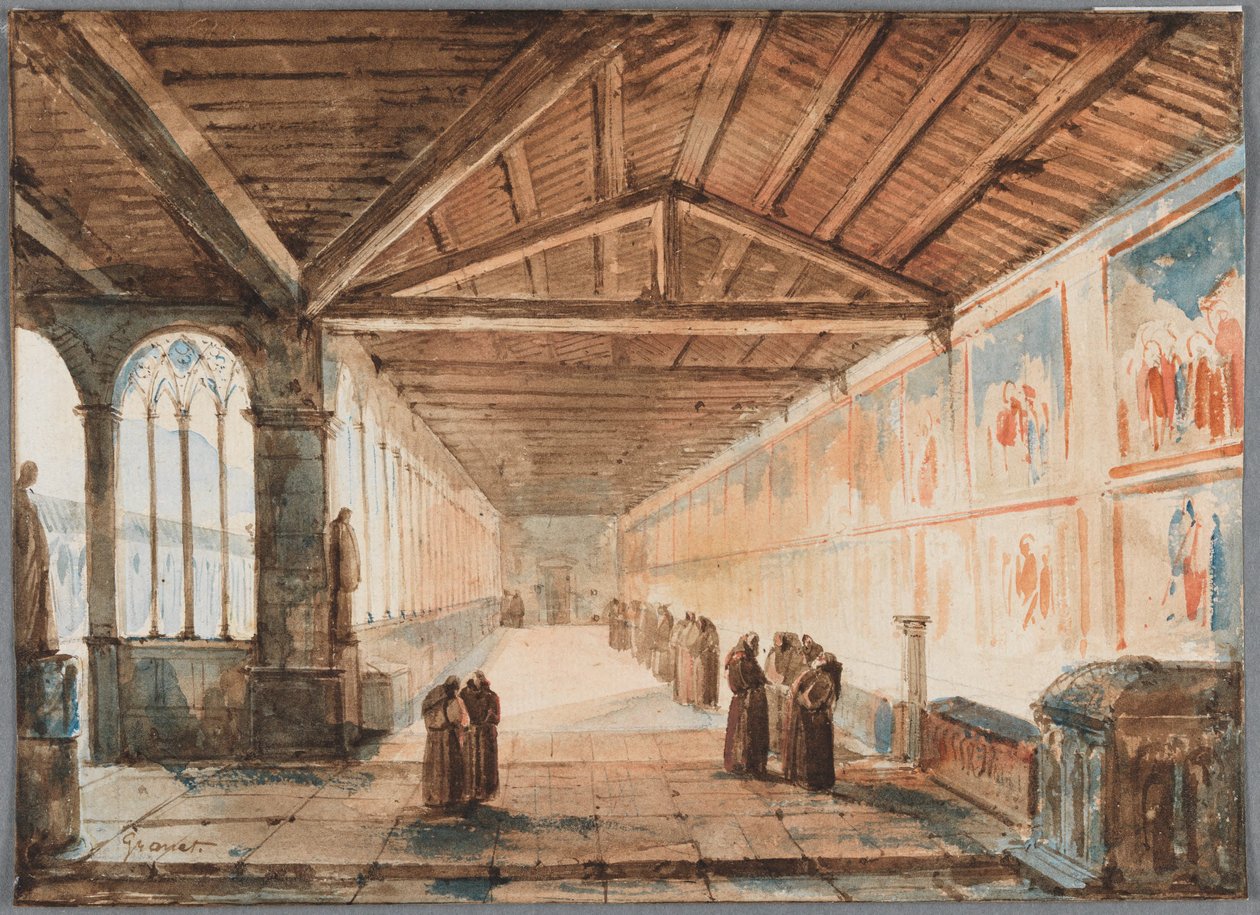Campo Santo di Pisa, északi folyosó alkotó: Francois-Marius Granet