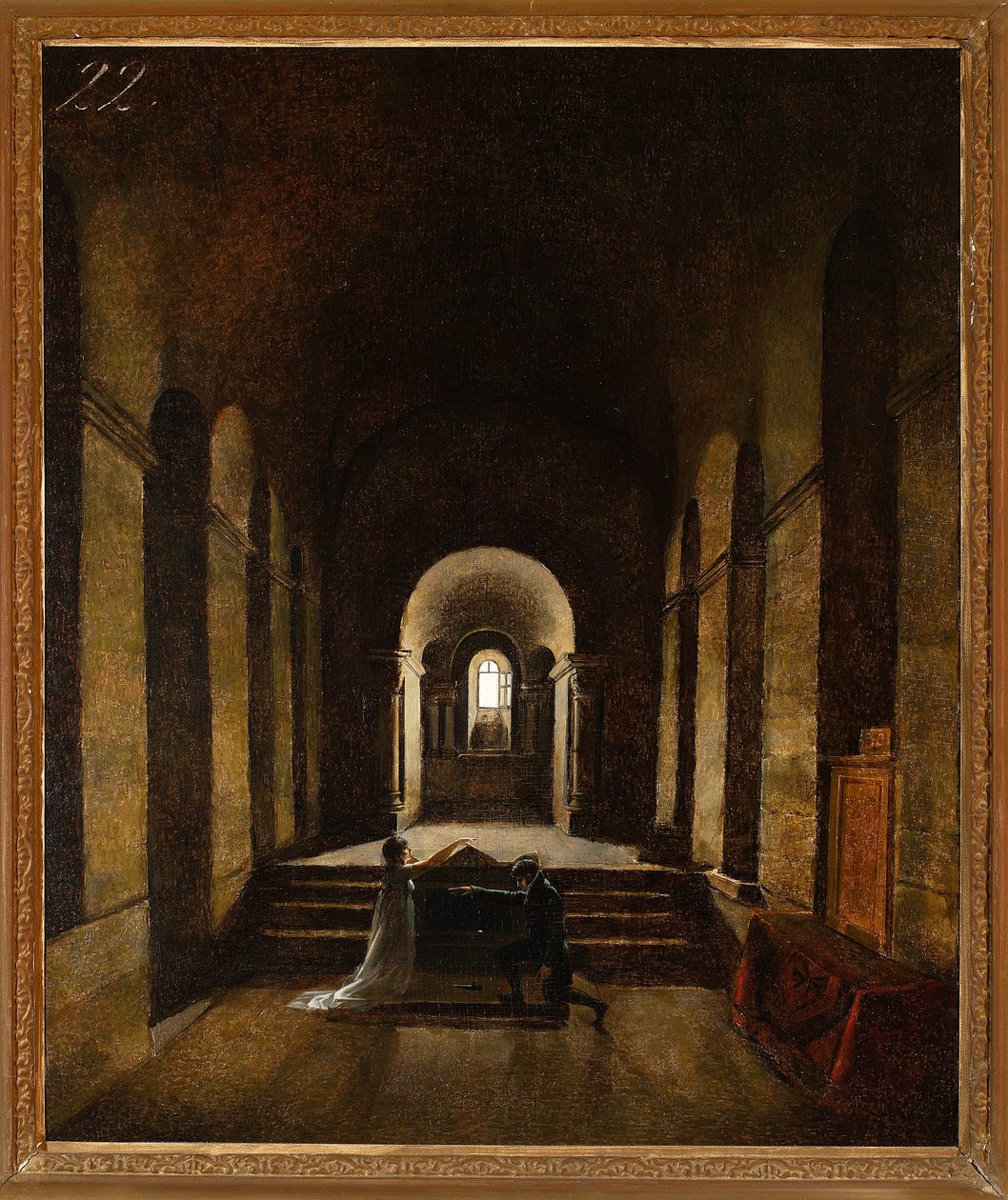 Az eskü (egy kápolna belső tere) alkotó: Francois-Marius Granet