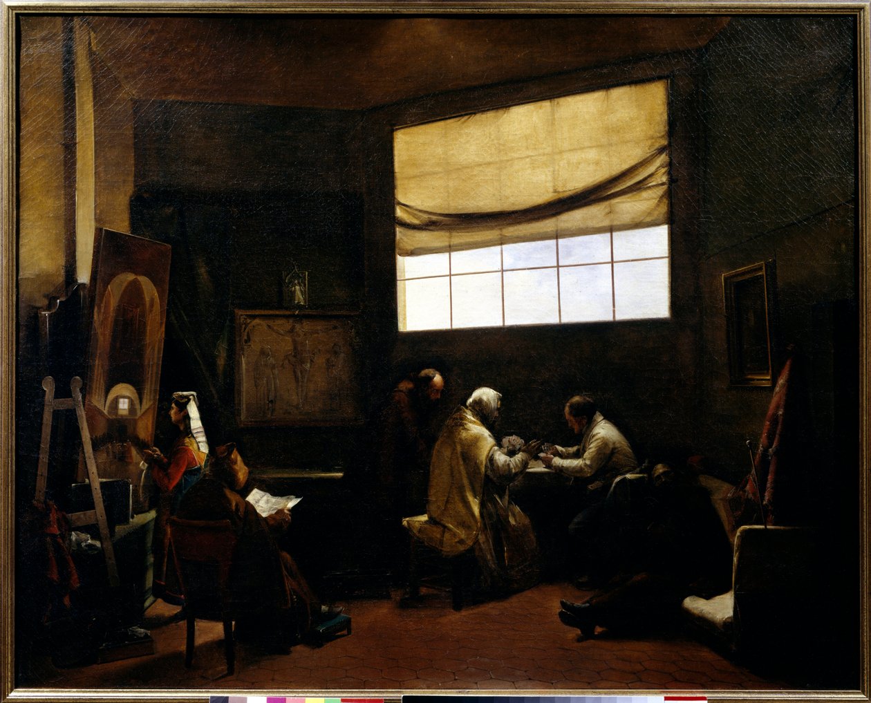 A festő műterme. Francois Marius Granet festménye alkotó: Francois Marius Granet