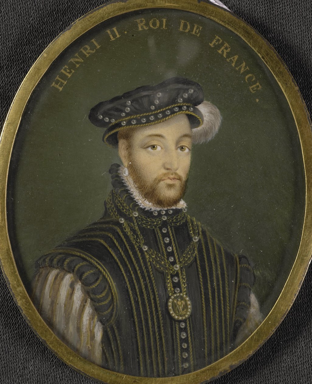 Henrik francia király (1519-59) portréja alkotó: Francois (after) Clouet