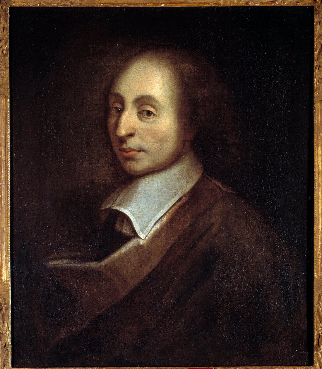 Blaise Pascal (1623-1662) portréja (h s/t 0,70 x 0,56), készítette: Francois Quesnel (1637-99). alkotó: Francois (after) Quesnel