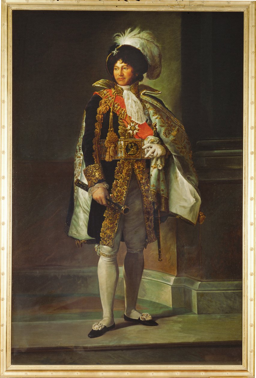 Joachim Murat, tábornok, nápolyi király, Caroline Bonaparte, Napóleon húgának férje ... (festmény, vászon) alkotó: Francois (school of) Gerard