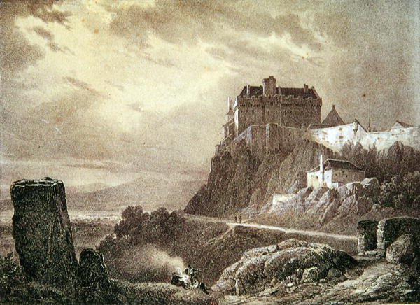 Stirling-kastély, Villeneuve metszete alkotó: Francois Alexandre Pernot