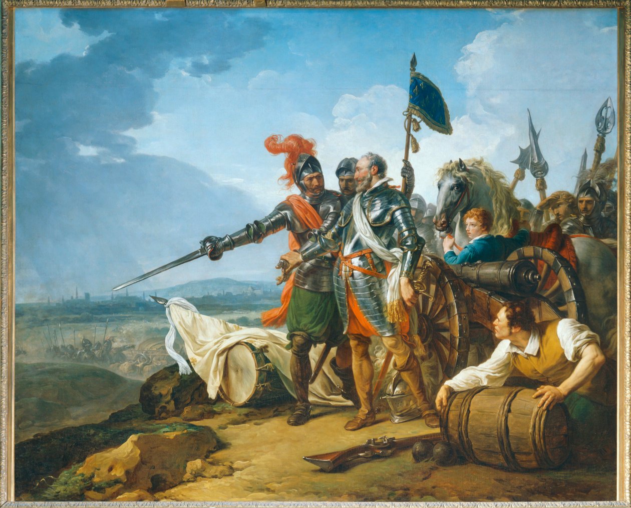 IV. Henrik ellátmányt hoz Párizsba ... alkotó: François-André Vincent