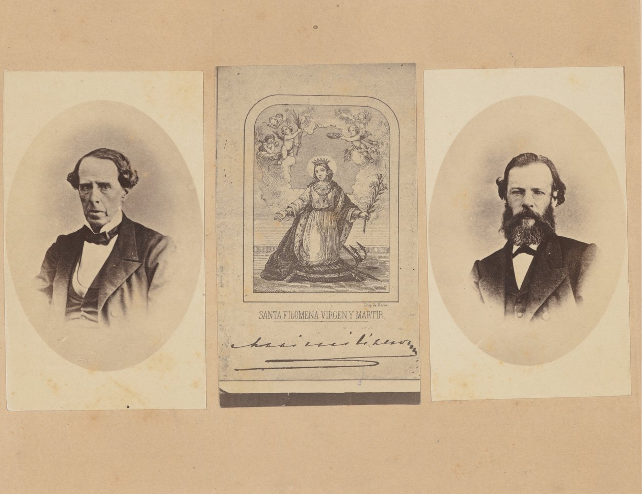 [Baron von Magnus, Maximilian mexikói császár autográfja, Dr. Bosch], 1867. alkotó: Francois Aubert