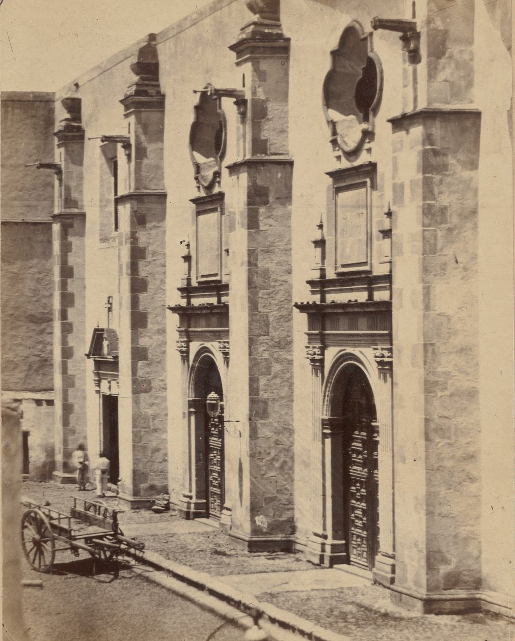 [Bebörtönzés helye Maximilian mexikói császárnak és katonáknak], 1867. alkotó: Francois Aubert