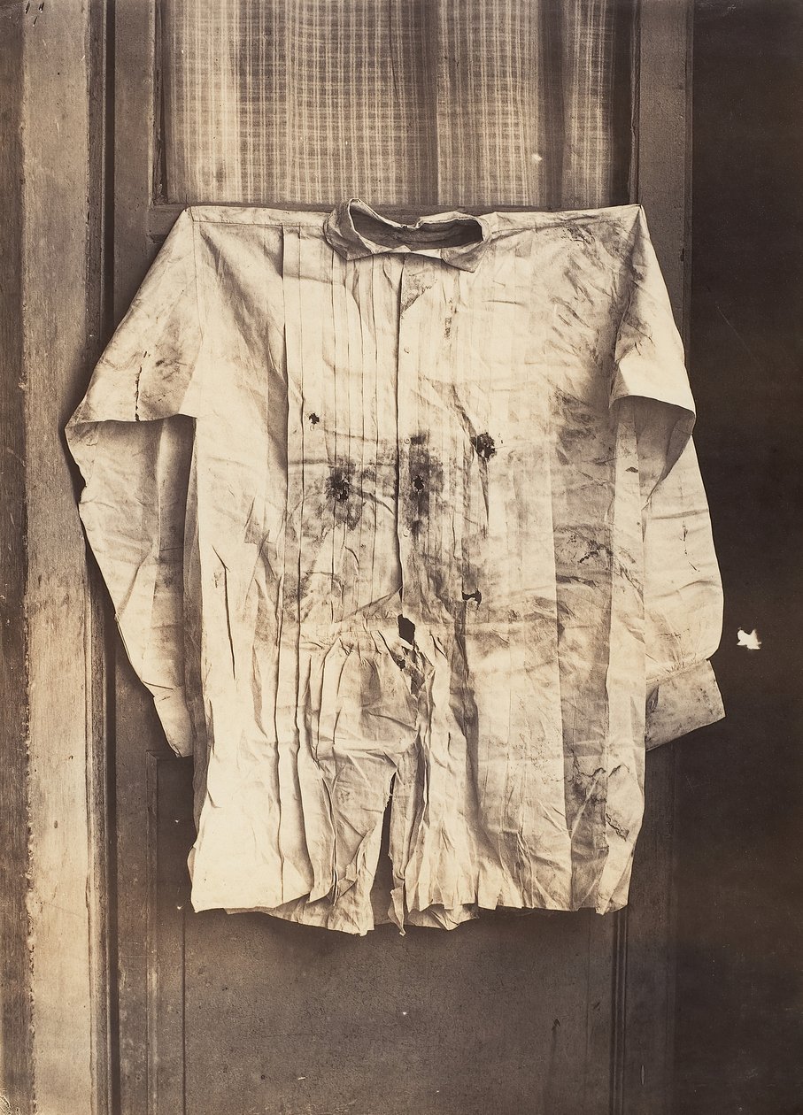 A császár ingje, amelyet kivégzése során viseltek, 1867. alkotó: Francois Aubert
