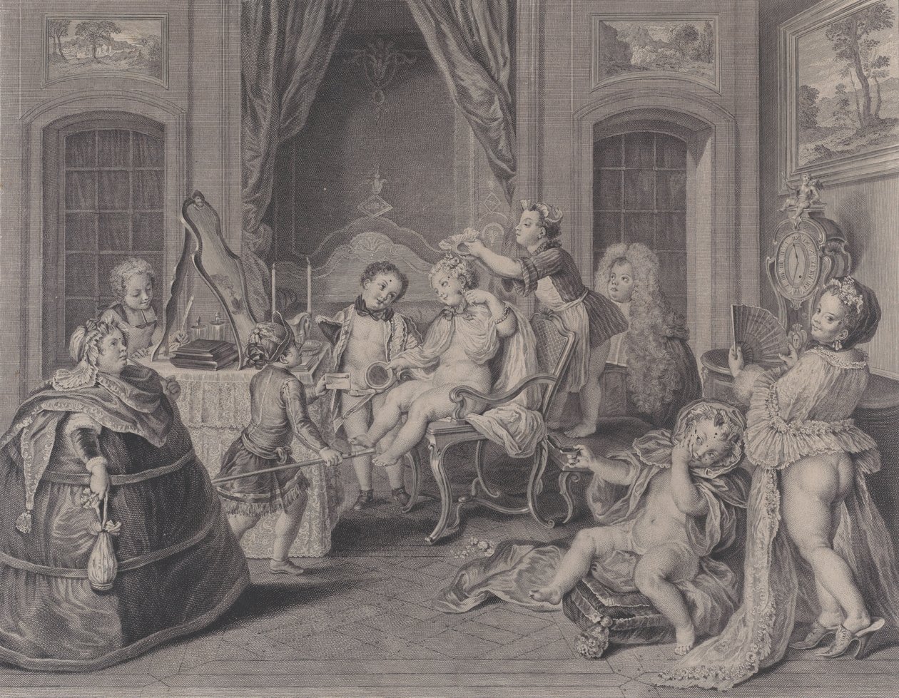Gyermekjátékok Gyermekjátékok, 1731. alkotó: Francois Bernard Lepicie