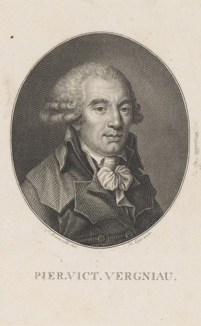 Pierre Victurnien Vergniaud 1753-1793, c. 1800. alkotó: Francois Bonneville