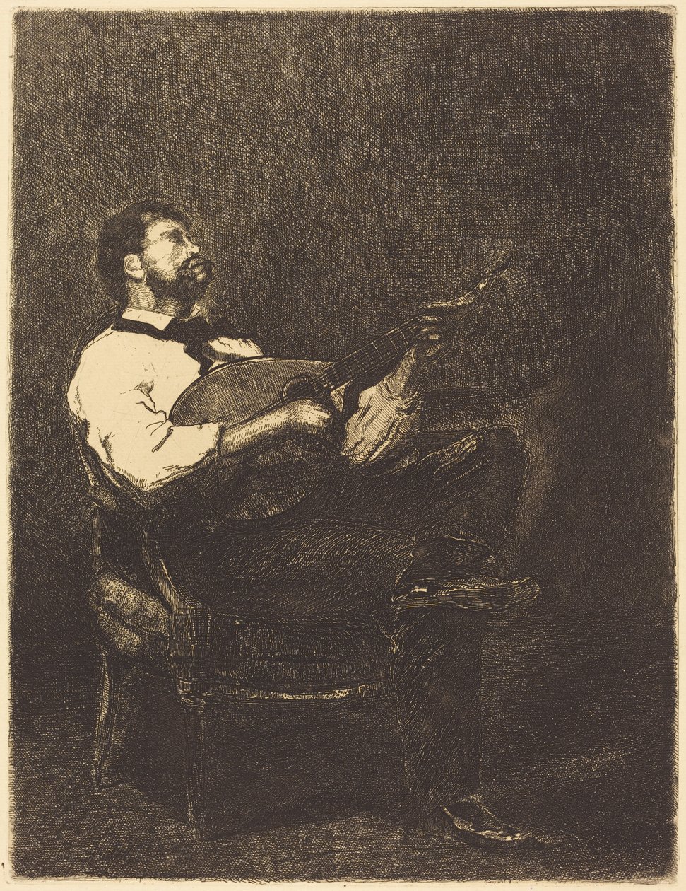 Gitáros alkotó: François Bonvin
