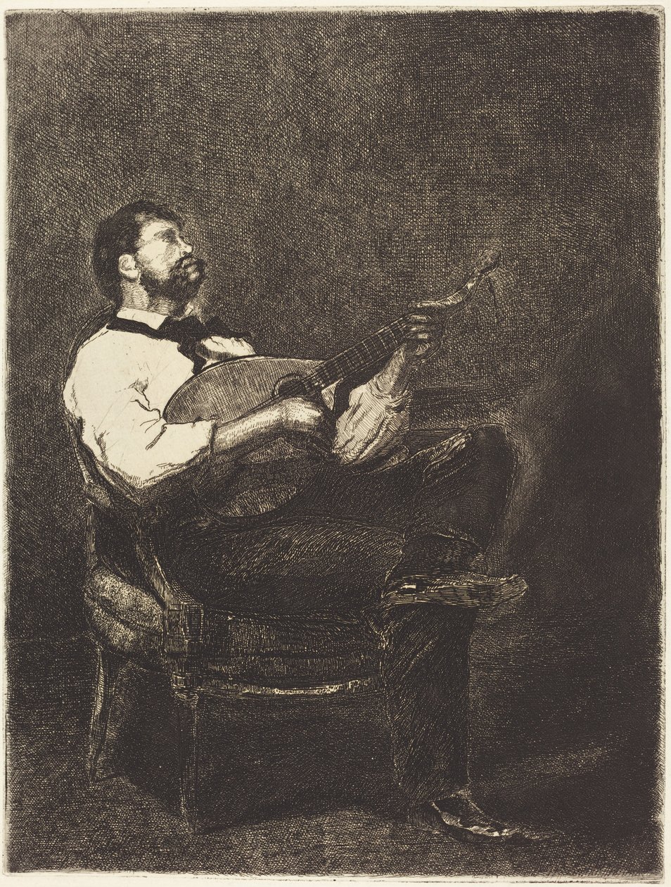 Gitáros alkotó: François Bonvin