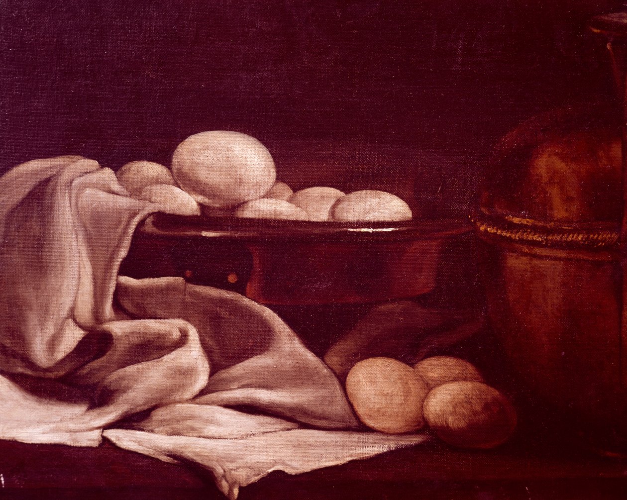 Brie sajtot bemutató csendélet, Francois Bonvin (1817-1887), részlet alkotó: François Bonvin