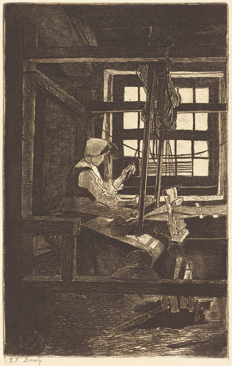 Szövőnő alkotó: François Bonvin