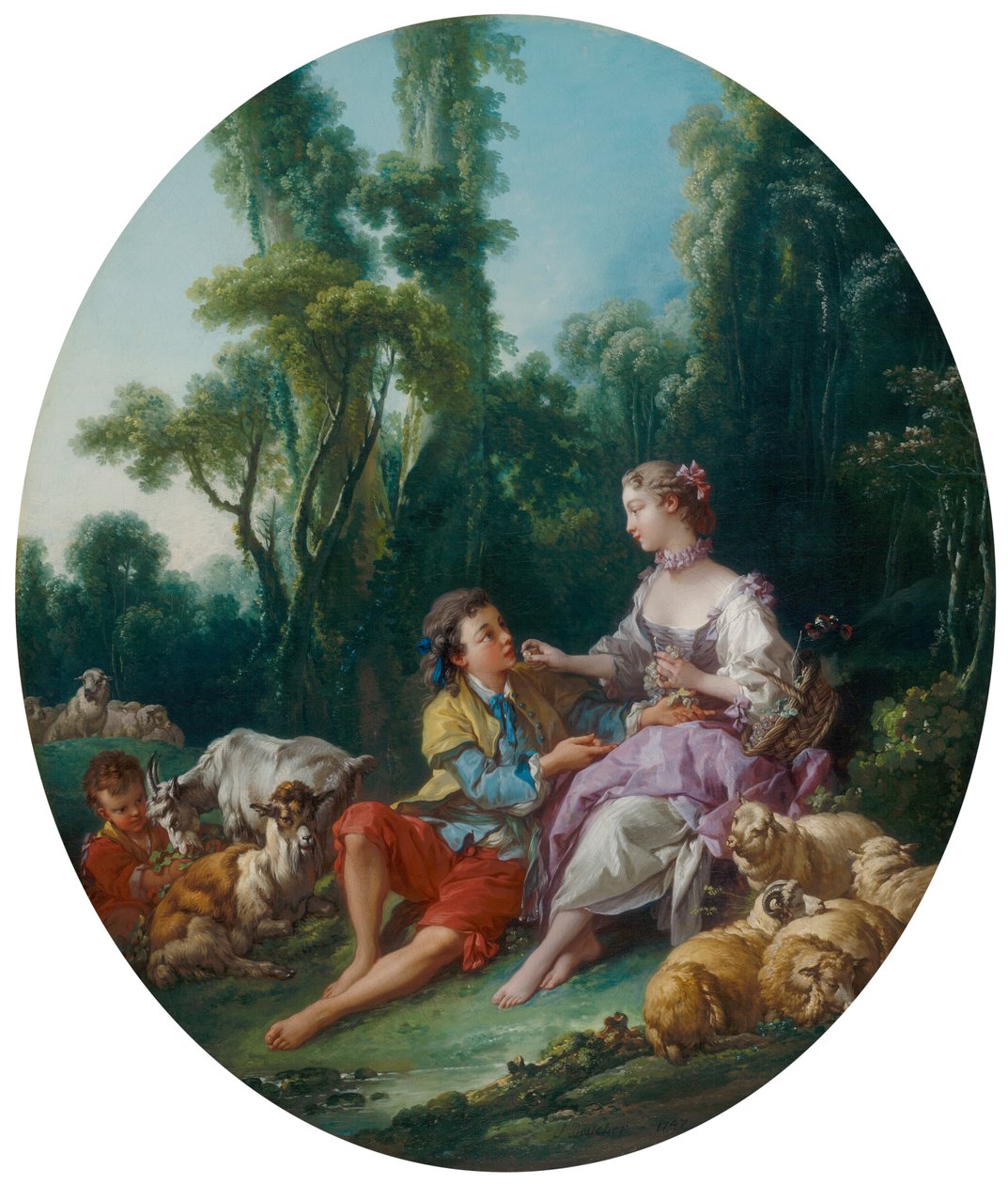 A szőlőre gondolnak? (Pensent-ils au mazsola?) alkotó: François Boucher