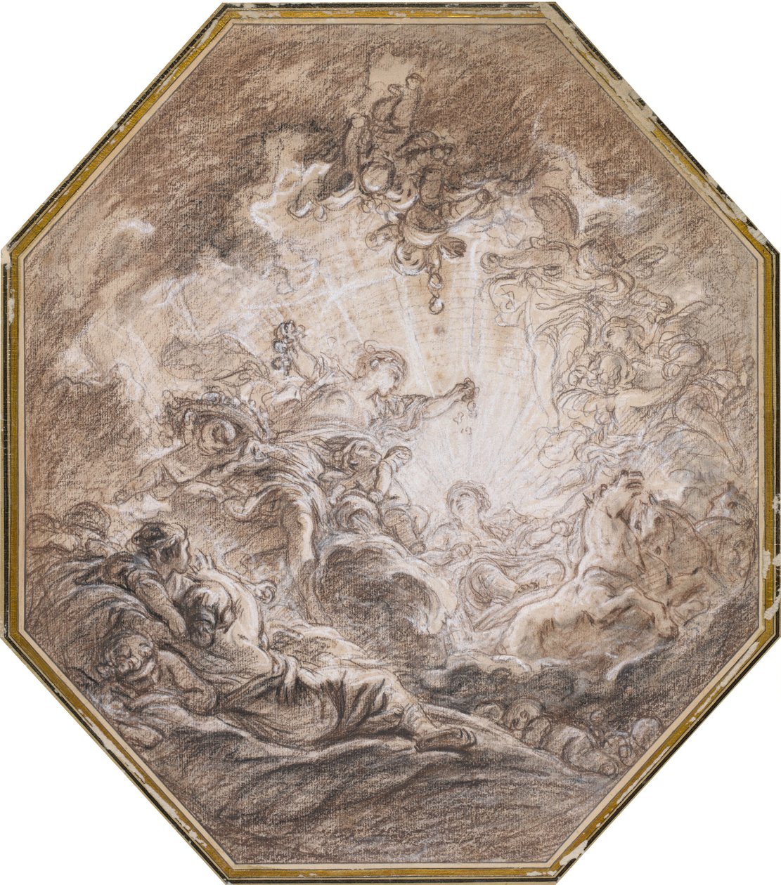 Az Aurora, amely a reggeli nap érkezését hirdeti alkotó: François Boucher