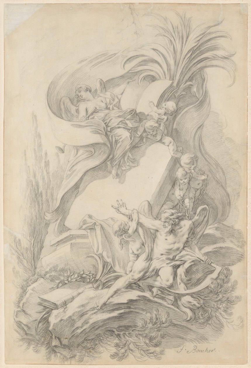 Előlap-terv: A szerelem megállítja az időt alkotó: François Boucher