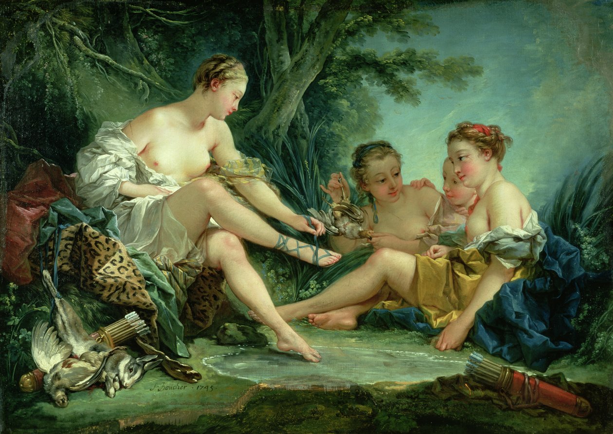 Diana a vadászat után alkotó: François Boucher