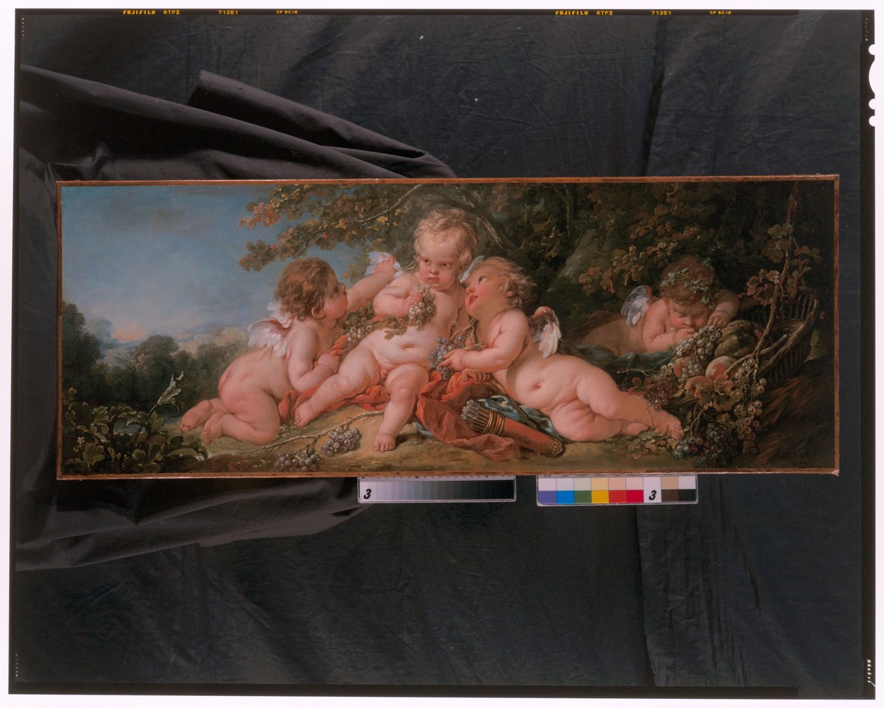 Four Putti In Landscape alkotó: François Boucher