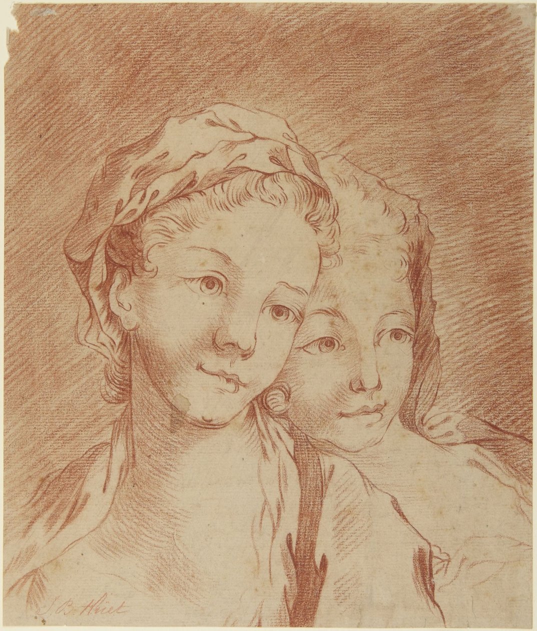 Két lány feje alkotó: François Boucher
