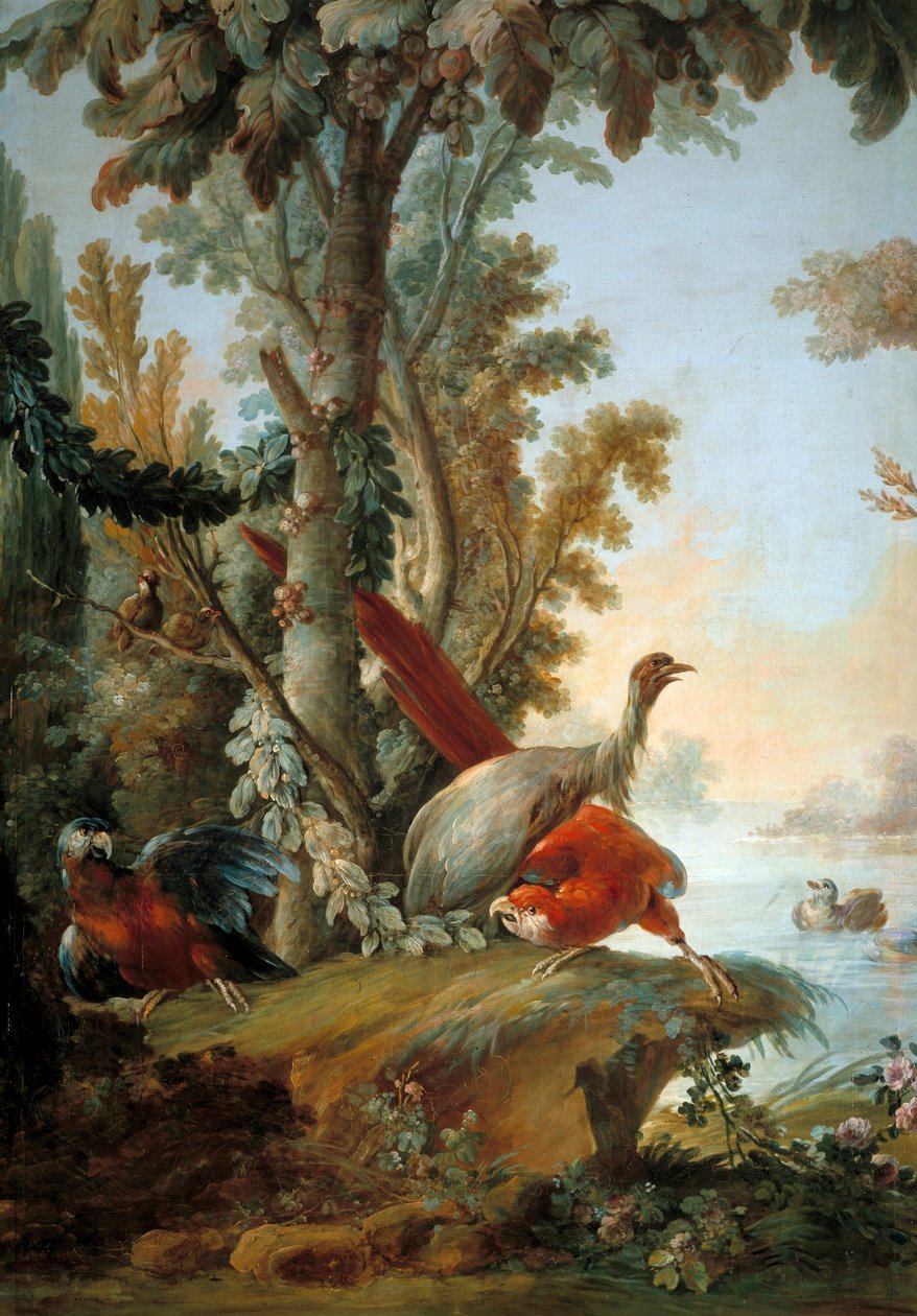 Gémek és papagájok Francois Boucher festménye (1703-1770) alkotó: François Boucher