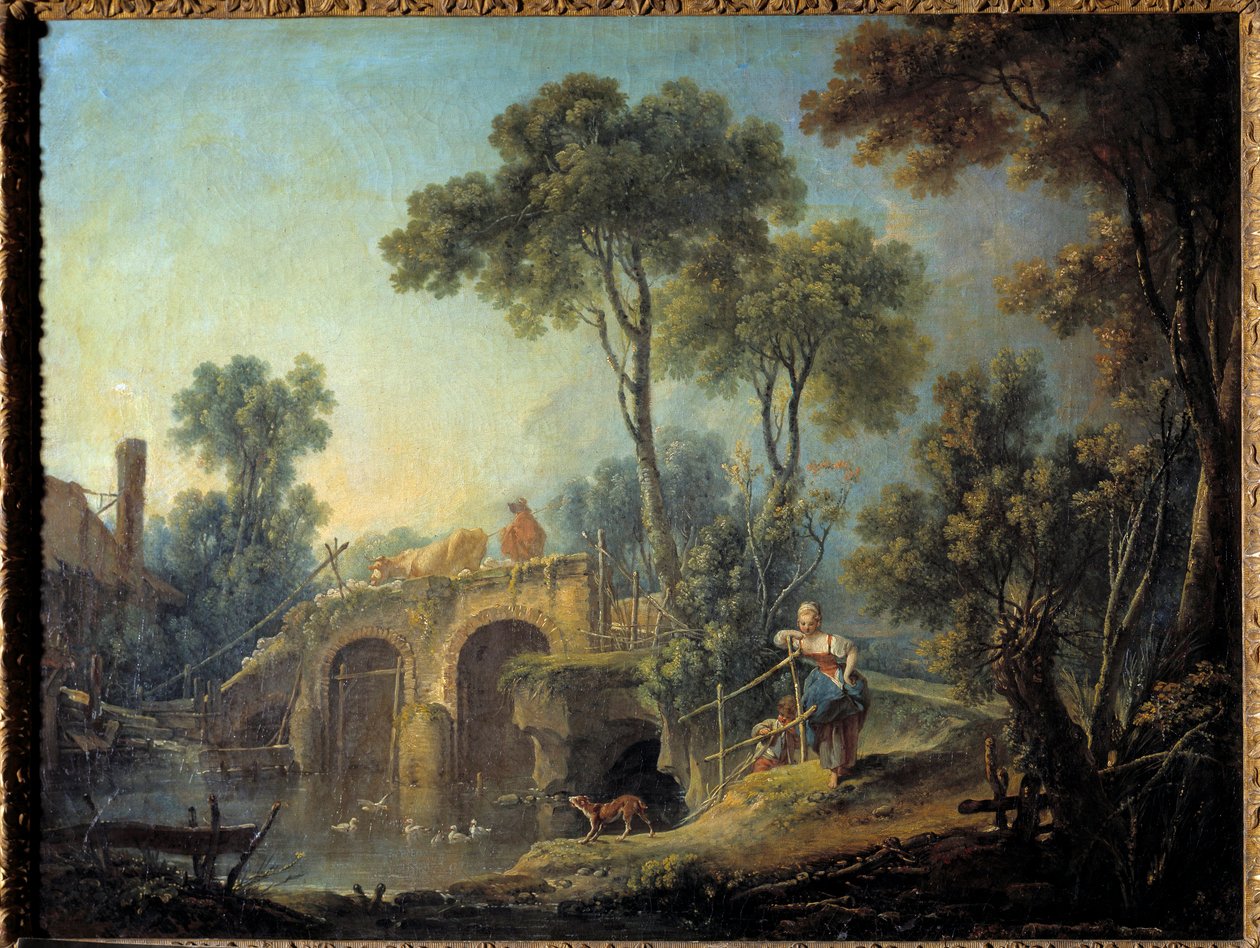 Francois Boucher (1703-1770) hídfestménye 1751 V. 0,66x0,84 m alkotó: François Boucher