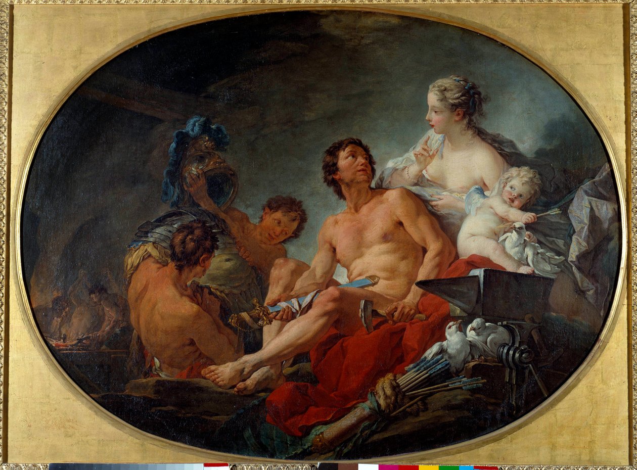 Francois Boucher (1703-1770) vulkáni festészetének kovácsai 1747 V. 0,94x1,27 m alkotó: François Boucher