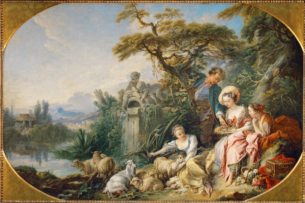 A pásztor ajándékok, vagy a fészek ... alkotó: François Boucher