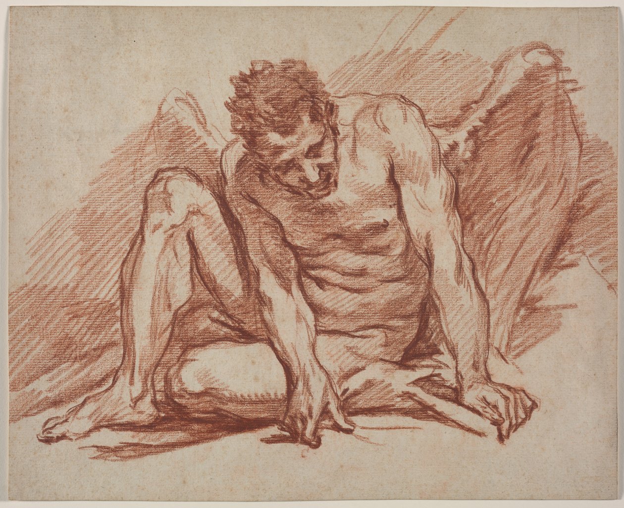 Férfi Akadémia szárnyakkal alkotó: François Boucher
