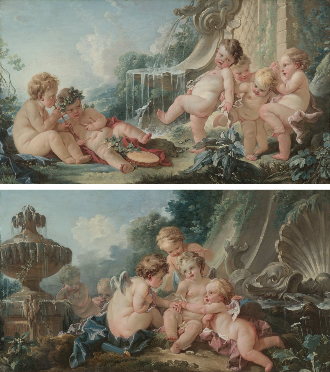 Zene és tánc és Ámor az összeesküvésben alkotó: François Boucher