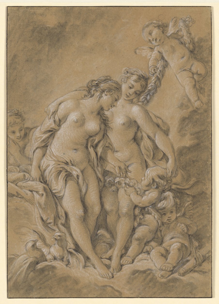 Nimfák és Ámorok alkotó: François Boucher