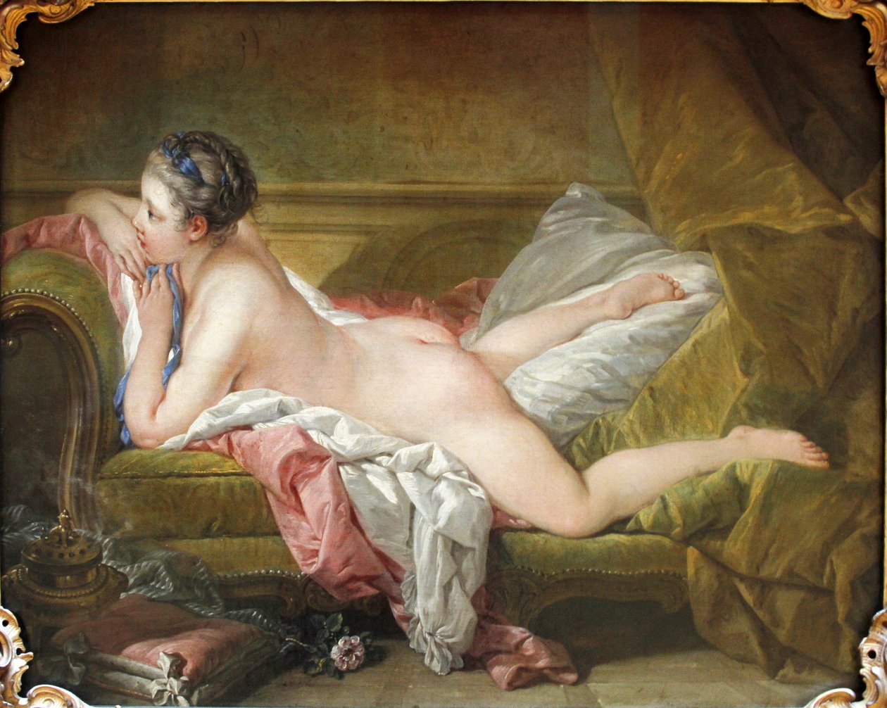 Fekvő lány alkotó: François Boucher