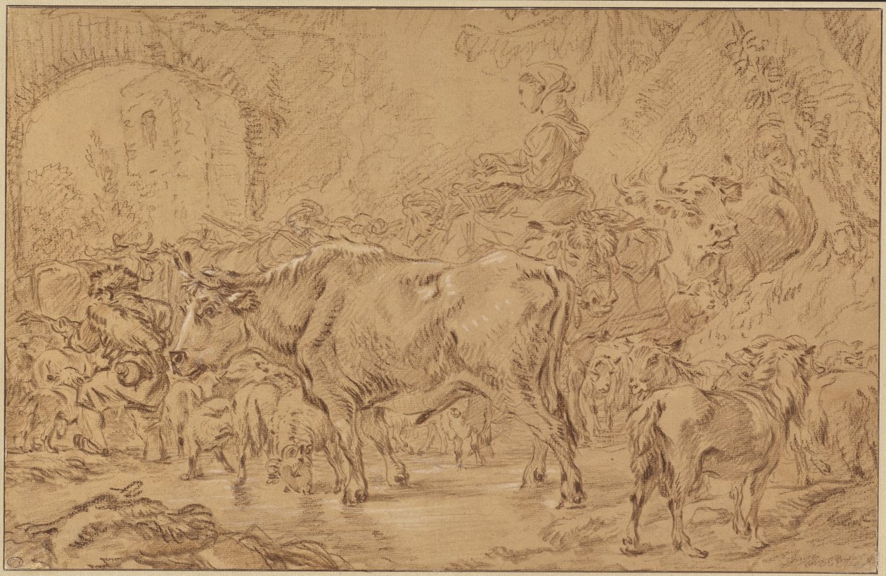 Visszatérés a nyájba alkotó: François Boucher