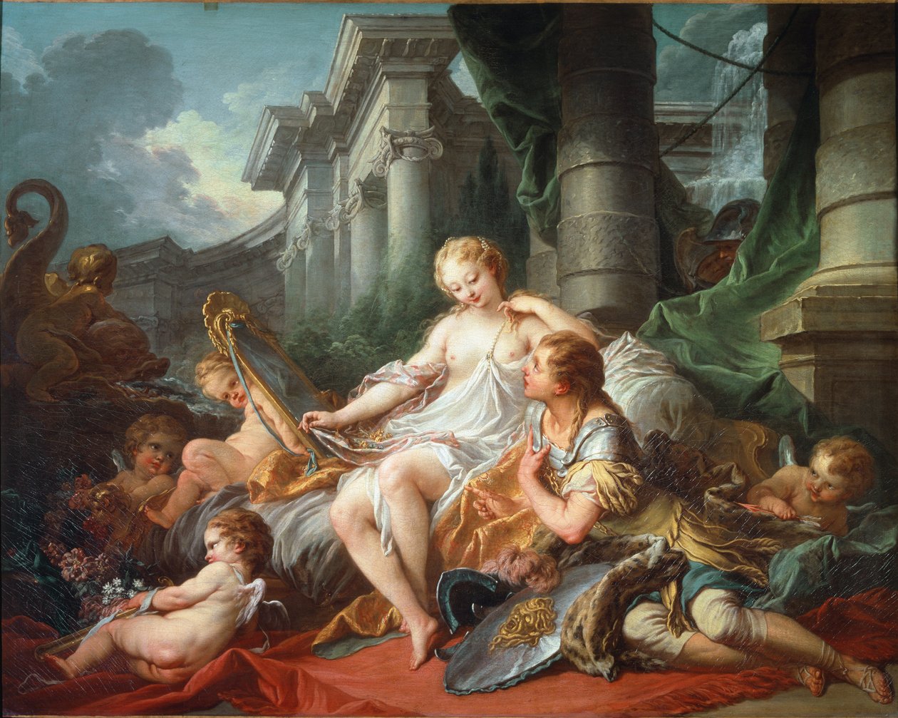 Rinaldo és Armida - olaj, vászon alkotó: François Boucher