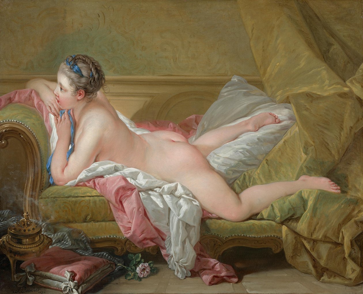 Alvó lány alkotó: François Boucher