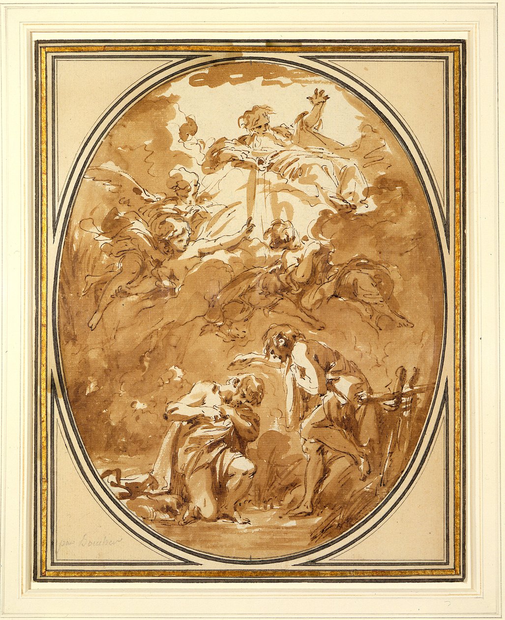 Krisztus megkeresztelése alkotó: François Boucher